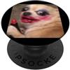 Dog Meme Fun Cute Humors Graphic (Chihua Divertente Chihuahua Sorpreso Brutto Trucco Sfocato Meme PopSockets PopGrip Adesivo