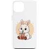 Cute Kawaii Rabbit Drinks Boba Bubble Te Custodia per iPhone 13 Carino Coniglio Kawaii Anime Bere Bubble Tea Ragazza Bambini