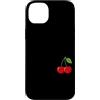 Cherry Aesthetic Summer Fruit Lover Red Custodia per iPhone 14 Plus Ciliegie estetiche minimaliste rosso ciliegia frutta estiva alla moda