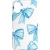 Coquette Aesthetic Blue Bow Gifts Custodia per iPhone 16 Plus Nastro blu pastello Coquette Estetica