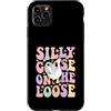 Funny Silly Goose Custodia per iPhone 11 Pro Max Oca stupida sul sciolto