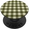 Preposh Verde Oliva Gingham Preppy Girly Estetica Moda Trendy PopSockets PopGrip Adesivo