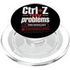 Quirk Labs Ctrl+Z I Miei Problemi - Design Tech Divertente PopSockets PopGrip per MagSafe