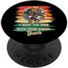 Cool Retro Music Lover Old But Seen The Vintage I may be old ma ho avuto modo di vedere tutte le band più cool PopSockets PopGrip Adesivo