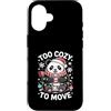 Holiday Lover Christmas Panda Custodia per iPhone 16 Troppo accogliente per spostare Natale Panda Holiday