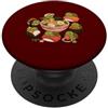 Kawaii Turtle Sushi Ramen Design Kawaii Tartaruga Sushi Ramen Carino Giapponese Cibo Divertente PopSockets PopGrip Adesivo