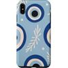 Greek Symbols Evil Eye Pattern Gifts Custodia per iPhone XS Max Motivo malocchio greco blu
