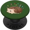 namo-Tee Cuscino per spilli a forma di riccio, simpatico motivo da cucito con spilli PopSockets PopGrip Adesivo
