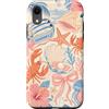 Summer Aesthetic Beachy Collage Custodia per iPhone XR Beachy Estate Costiera Collage Aragosta Granchio Hibiscus Sardine