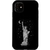 Iconic Monuments and Landmarks by Night Custodia per iPhone 11 Statua della Libertà New York City di notte
