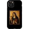 Icona di Santa Caterina da Bologna Custodia per iPhone 11 Pro Elegante Icona Cattolica di Santa Caterina da Bologna