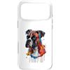 Boxer Puppy Lover PS Custodia per iPhone 17 Pro Max Boxer colorato Splatter Art acquerello dipinto