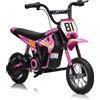 Moto Elettrica per Bambini 24V Nitro GT Motore 350W Ruote Gonfiabili Freno a Dis