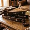 Senza marchio Set gioco rummy di lusso piastrelle fatte a mano in legno massello con rack...