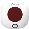 NIVIAN Sirena da Interno Wireless 433 MHz - Allarme 85 dB con Flash LED, Batteria di Riserva, Collegamento Plug & Play, Compatibile con Sistemi di Allarme Nivian