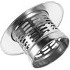 KJHBV Tappo Fumaria Rotondo in Acciaio Inox, Copertura Antipioggia per Stufa e Tubo Fumaria, Protezione Esterna per Tetto