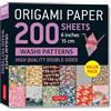 Tuttle Publishing Origami Paper: 200 Sheets; Washi Patterns; High Quality Double-Sided