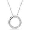 Swarovski Pendente Dextera, Pavé, Bianco, Placcato rodio