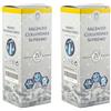 Punto Salute E Benessere Di S. Argento Colloidale Supremo 20Ppm Certificato Spray Con Contagocce + Erogatore Naso Gola Pelle 2x50 ml Soluzione