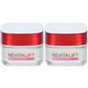 L'Oréal Paris Crema Viso Giorno Fragrance-Free Revitalift, Formula Clean Senza Profumo, Azione Antirughe Anti-Età con Probiotico Liftante, 50 ml 2x50