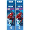 Oral-B Kids Spiderman Testine Ricambio 2x4 St