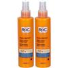 ROC Soleil Protect Lozione Spray Idratante SPF 50+ 2x200 ml per il corpo