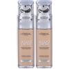 L'Oréal Paris MakeUp Fondotinta Accord Parfait, Effetto Naturale, Arricchito con Acido Ialuronico, 2.N Vanille/Vanilla, 30 ml 2x34,43 g
