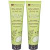 La Saponaria Balsamo capelli leave-in anti-crespo 2x150 ml