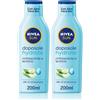Nivea Sun Latte Doposole Hydrate 200 ml, Dopo sole idratante con Aloe Vera Bio e Acido Ialuronico 2x200 ml