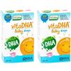 VitaDHA Baby Drops con Omega-3 DHA e Vitamina E 2x30 ml Gocce orali