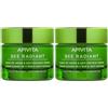 Apivita Bee Radiant Crema viso anti-età e antirughe per pelle luminosa - texture ricca 2x50 ml
