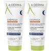 A-Derma Exomega Control Crema Notte emolliente ristrutturante, Lenisce la sensazione di prurito, aiuta a ritrovare il sonno, Pelle secca tendenza atopica, 200ml 2x200 ml