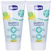 Chicco Dentifricio Mela-Banana 6-24 Mesi con Fluoro 2x50 ml