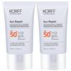 KORFF Sun Repair Fluido Viso Lenitivo Spf 50+ 2x40 ml