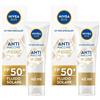 Nivea Sun Crema Viso Solare Anti-Macchie Luminous630 FP50+ 40 ml, solare viso 50+ anti-macchie 2x40 ml