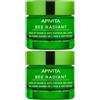 Apivita Bee Radiant Gel crema viso anti-età e antirughe per pelle luminosa - texture leggera 2x50 ml