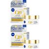 Nivea Q10 Anti-Rughe Extra Nutriente Crema Giorno Riparatrice SPF 15 50 ml, viso antirughe 2x50 ml