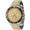 Invicta Pro Diver 46049 Orologio da Uomo - Impermeabile - Analogico - Movimento Quarzo - acciaio inossidabile con quadrante oro - 45mm
