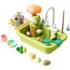 Generico Tavolo Acqua Bambini Esterno ABS | Gioco Acqua Pompe Flusso | Gioco Sensoriale Giardino Piscina Estate 4-8 Anni | 26 Set