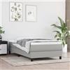 Vidaxl Materasso a Molle Insacchettate Rigidità Media Grigio Chiaro 100x190x20 cm in Tessuto