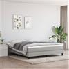 Vidaxl Materasso a Molle Insacchettate Rigidità Media Grigio Chiaro 193x203x20 cm King in Tessuto
