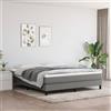 Vidaxl Materasso Molle Insacchettate Rigidità Media Grigio Scuro 183x213x20 cm California King Tessuto
