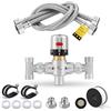 Moonshan Kit valvola sensore bypass temperatura regolabile per sistema di ricircolo dell'acqua calda istantanea Sostituzione per la valvola a ponte in plastica compatibile con 500800, 500805