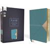 HarperCollins Holy Bible: New American Standard Bible, Thinline Bible, Leathersoft, Teal, Comfort Print, Red Letter Edition, 1995 Text