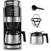Barista Kaffee & Technik Barista - Macchina da caffè con display touch digitale, 800 W, con macina + caraffa termica