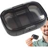 Genérico Portapillole da viaggio trasparente - Pro | organizer giornaliero - portapillole da viaggio estetico portatile 3 scomparti separati di vitamine integratori 3 stoccaggio discreto compatto Im