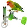 Generic Bird Bike - Bicicletta in acciaio , 13,5 x 11,5 x 10,7 cm, giocattolo per addestramento e gioco di africani grigi, cacatua, conuri, calopsitte, ara