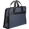 TOYANDONA Valigetta Portatile Oxford con Scomparto per Laptop e Lucchetto a Combinazione, Borsa da Viaggio Blu per Uso Ufficio e Riunioni Professionali