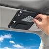 Rayakt Organizer parasole per auto, multifunzione, custodia per occhiali da sole, buoni, carte di serbatoio, biglietti da visita e ricevute, nero