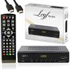 LEYF PA-2211 Decoder DVB-T2 Full HD 1080p Ricevitori Digitale Terrestre (HDTV, DVB-T/T2, Scart, USB) H.265 + Cavo HD.